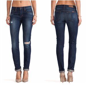 Joe's Jeans Women Size 30 Chelsea Fit Skinny Cotton Distressed Medium Blue Wash